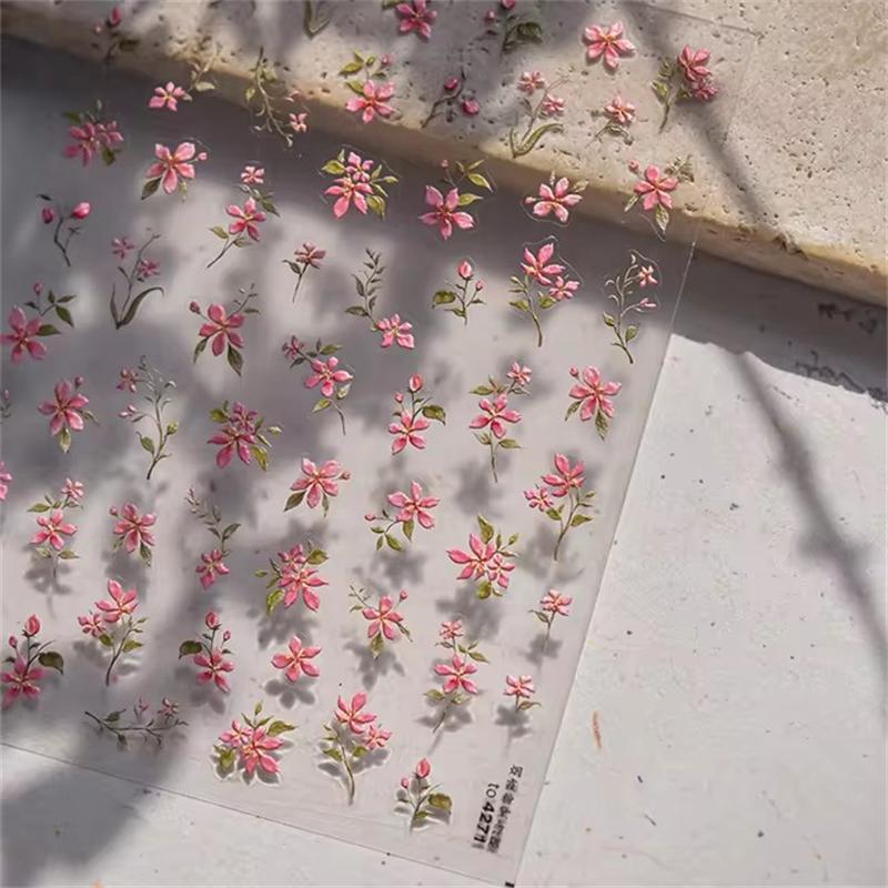 1PCS French Jelly Nail Stickers Dreamy Bubble Meteor Butterfly Star Moon Self Adhesive Stickers For Nail DIY Nail Art Decoration