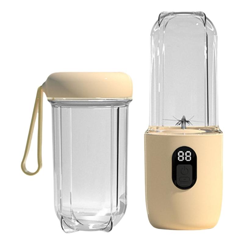 500ml Smoothie Blenders Portable USB Rechargeable Juicer with High Speed Motor Mixing Cup for Protein Shakes and Juices