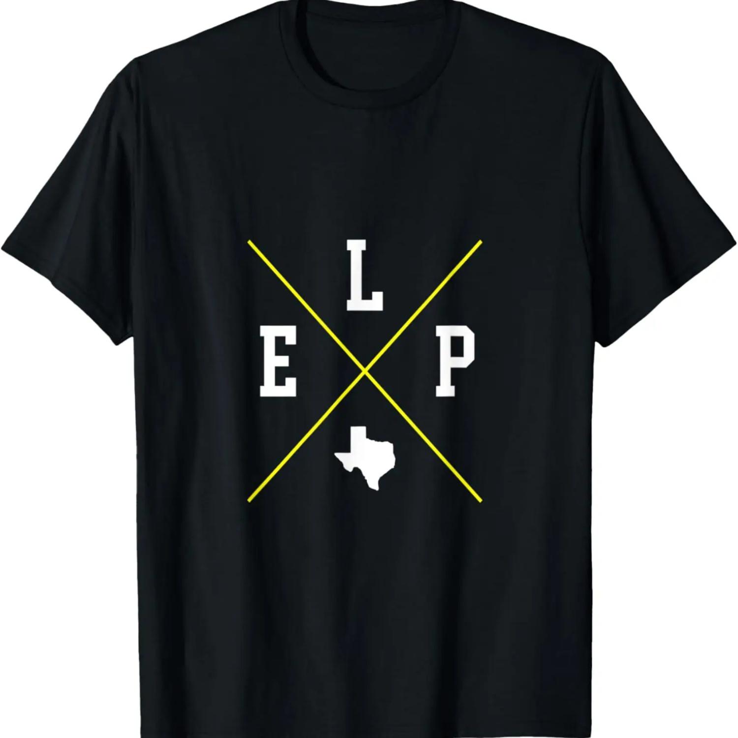 Throwback El Paso Texas ELP Vintage Crossmark T-Shirt S
