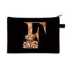 26 letter print size change bag Oxford cloth zipper storage bag Student portable pencil case