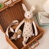 Peluche coniglio con vestiti rimovibili per bambini, regalo e comfort in tessuto morbido