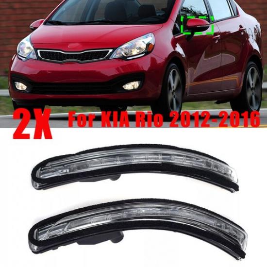 2x Светодиодный повторитель поворота в боковом зеркале Подходит для KIA Rio 87614-1W000