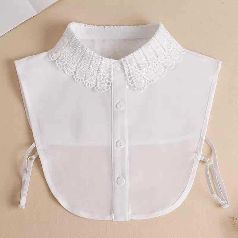 Lace Fakes Collar Classic Fashion Detachable Fake Collars Faux Half-Shirt for Women Girlls Ladies Dresses Blouse Sweater