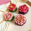 Rose Flower Shape Mooncake Press Mold Cookie Stamps Chinese MidAutumn Moon Cake Makers Decoration Tool for DIY Cookie