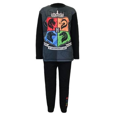 Childrens Boys Hogwarts Crest Long Pajamas Set