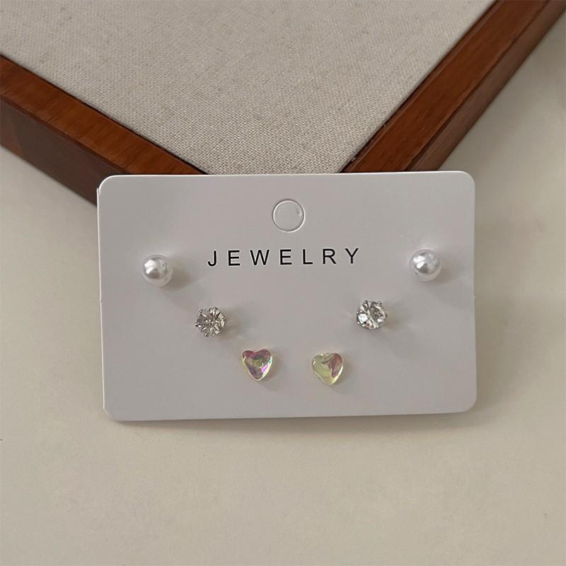 Exquisite Set, Earrings, Niche Design Earrings, Women's High-end Stud Earrings, Women's 6-piece Set