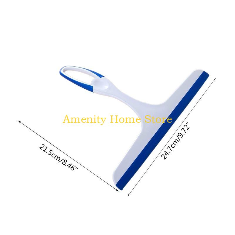 F26C Shower Squeegee Window Glass Wiper Cleaner Heavy Duty Window Scrubber for Bathroom Kitchen Mirror Car Glass Cleaning
