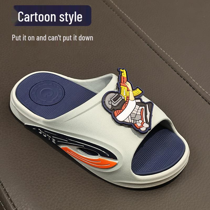 New Style Cartoon Children's Sandals: Soft, Non-Slip Soles, Perfect for Home, Bath, and Outdoor Use with a Unique 'Walking On Poop' Feel.