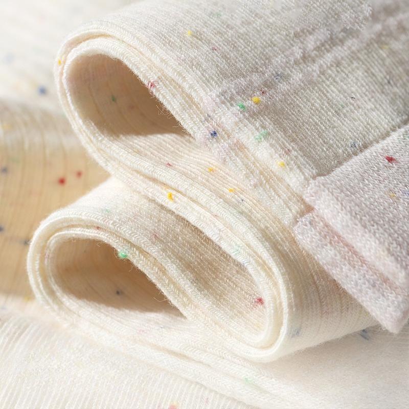 Baumwollsocken - Kinder-Ideengarn Liebesherz Sommer und Frühling Reine Baumwolle Kurze Socken für Schüler Baumwolle Weiße Socken