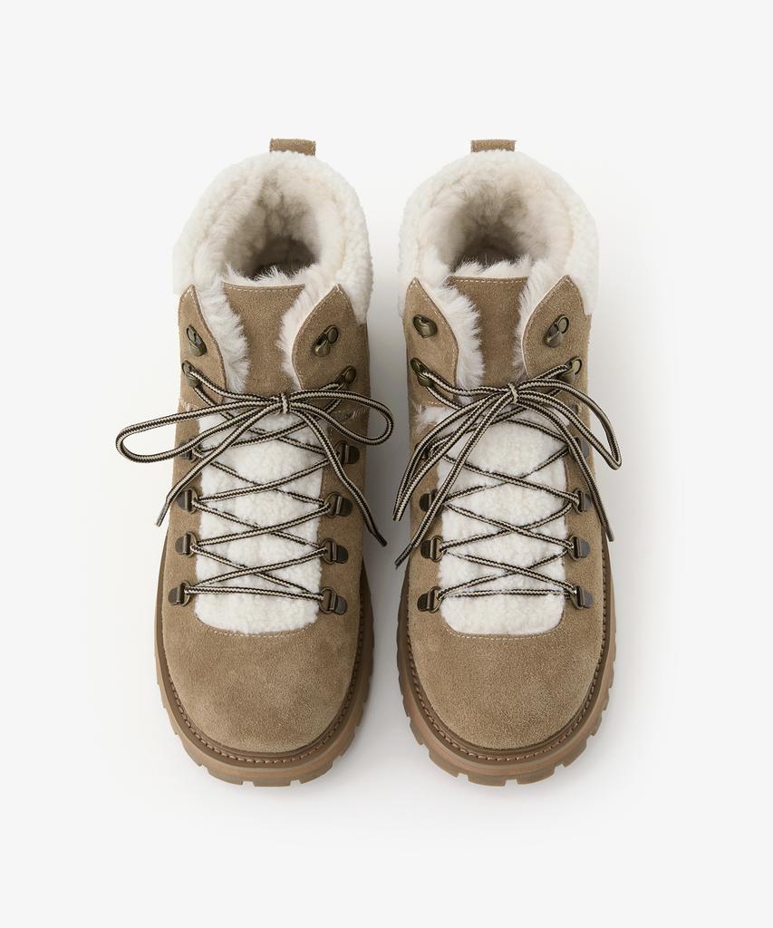 Romantic Move Mountain Winter Boots R25U101 (Beige Suede)