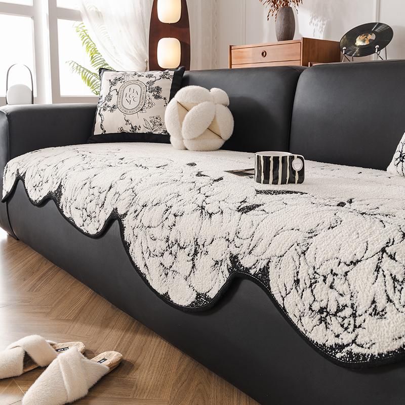 Nordic Simple Modern Irregular Sofa Cushion Spring High-Grade Sofa Cushion Cover Towel