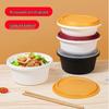 ZLIII Disposable Plastic Round Bowls with Lids