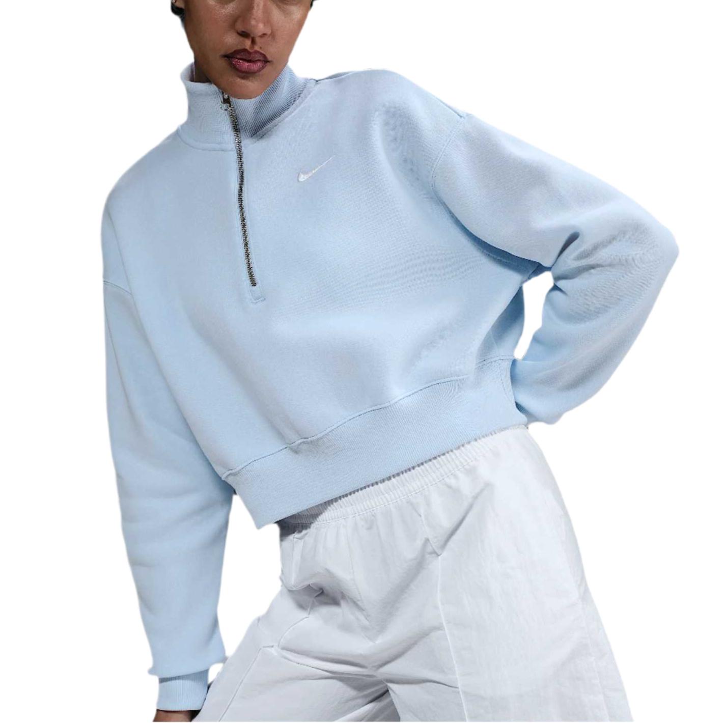 

Nike Sportswear Phoenix Fleece Sweatshirt Women s Blue Tone/Canvas DQ5767-423 XS