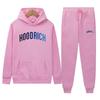 Set Două Piese Hanorac cu Imprimeu Model Hoodrich și Bluză de Trening