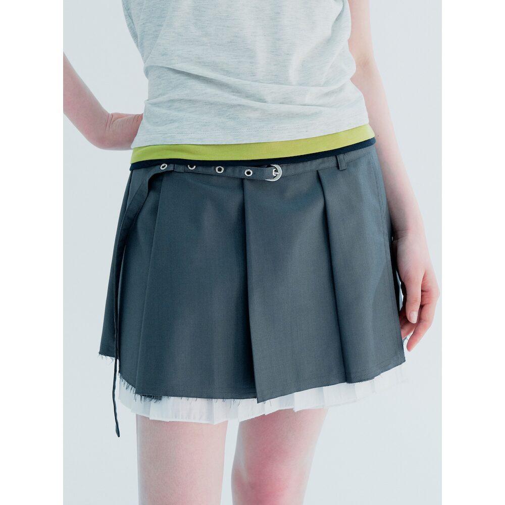 8SECONDS Pleated Skirt Ash