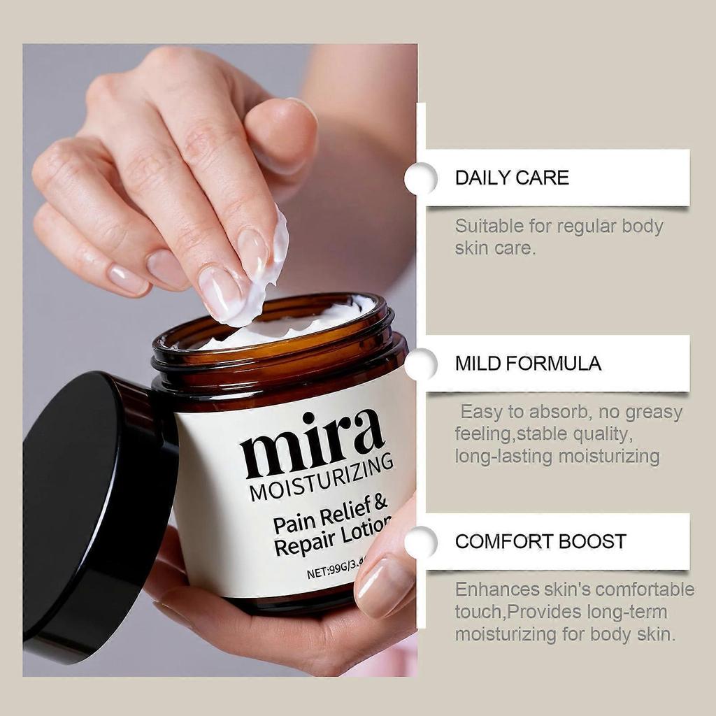 Mira Organics Repair & Pain Relief Lotion – Plant-Based with Arnica, Chamomile & Helichrysum Oil