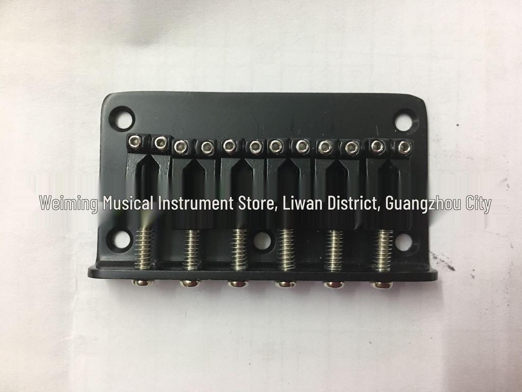 Electric Guitar Bridge Tailpiece 78MM Silver - Fixed String Bridge