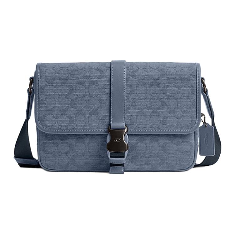 

Coach League Messenger Bag Signature Canvas Jacquard Washed Chambray CU041-D61 Basic Set (Bag+Dust Bag)