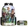 Fortnite Large Capacity Backpack Pencil Case Set - Cartoon Gaming School Supplies for Kids 5-8 Years, Unisex Gift