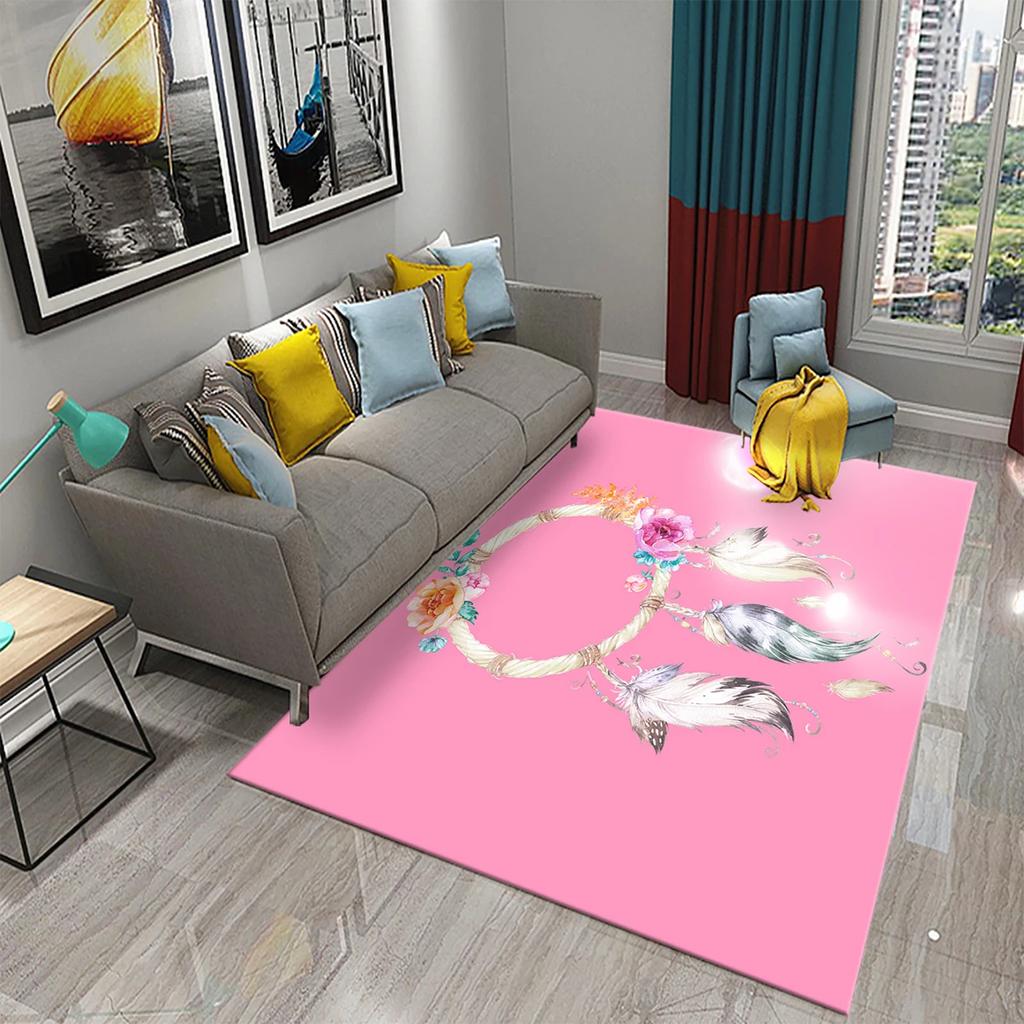 3D Traumfänger Teppiche Böhmischer Stil Bereichsteppich für Badezimmer Küche Eingang Rutschfeste Matte Schlafzimmer Wohnzimmer Dekor Bodenteppiche