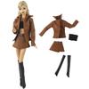 1 Set 11,5 Zoll Puppe Lederkleidung 1/6 Puppenkleid 29-32 CM Puppenmantel Für FR ST Puppenzubehör Kleidung Damen Partykleidung JJ