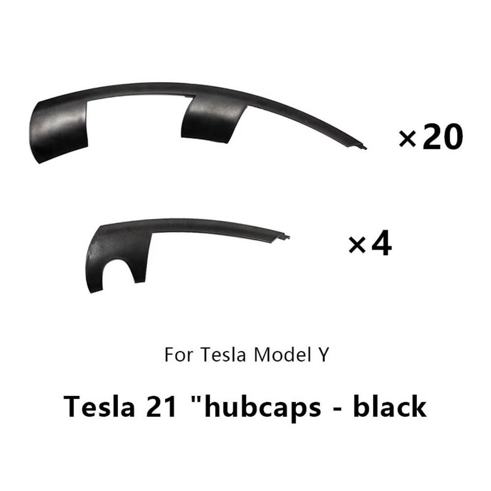 

2023 Modely Wheel Cover Rim Patch For Tesla 2021-2023 21 Inch Uberturbine Hub Cap Protectors ABS Rim Protector 2024 Accessories 1 set matte black