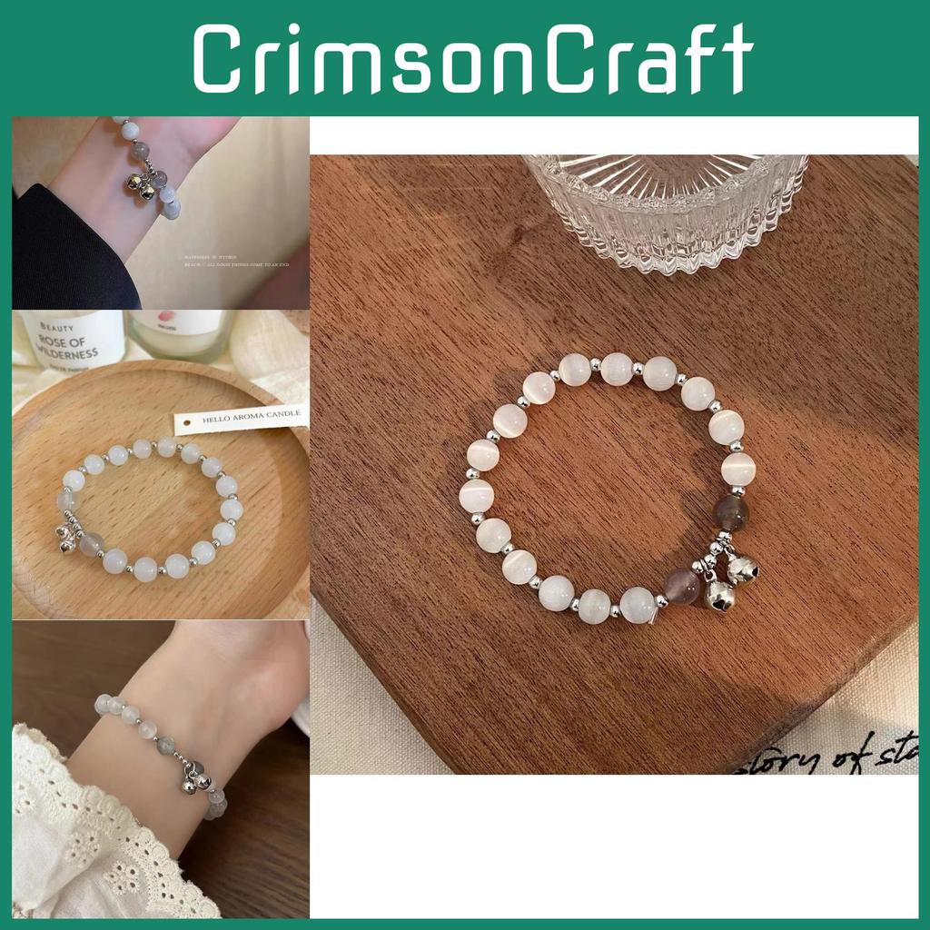 Bell French Elegant Cat Eye Stone Bracelet Luxurious Summer Fashion Women For