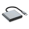 Hub Adapter 4In1 Usb-C Usb-A 2X Hdmi 4K 60Hz - Gray
