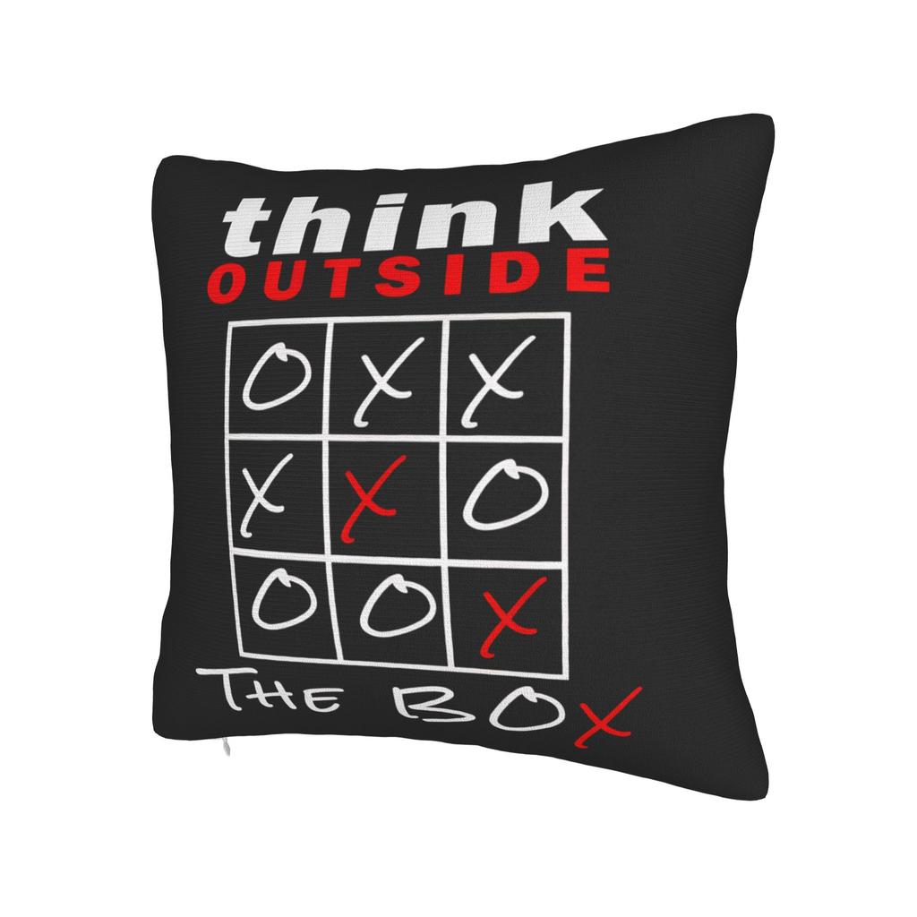 Think Outside the Box Tic Tac Toe Pillow Case Morden Pillow Cover Comfy Pillowcases For Wedding Party Home Decor