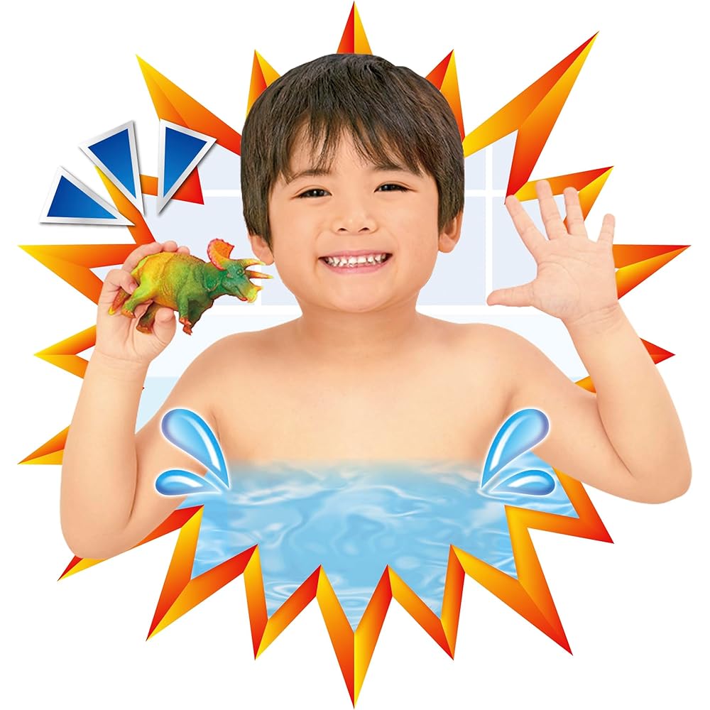 Pilot Kaechao World Triceratops Color Changing Bath Toy for Ages 3 and Up