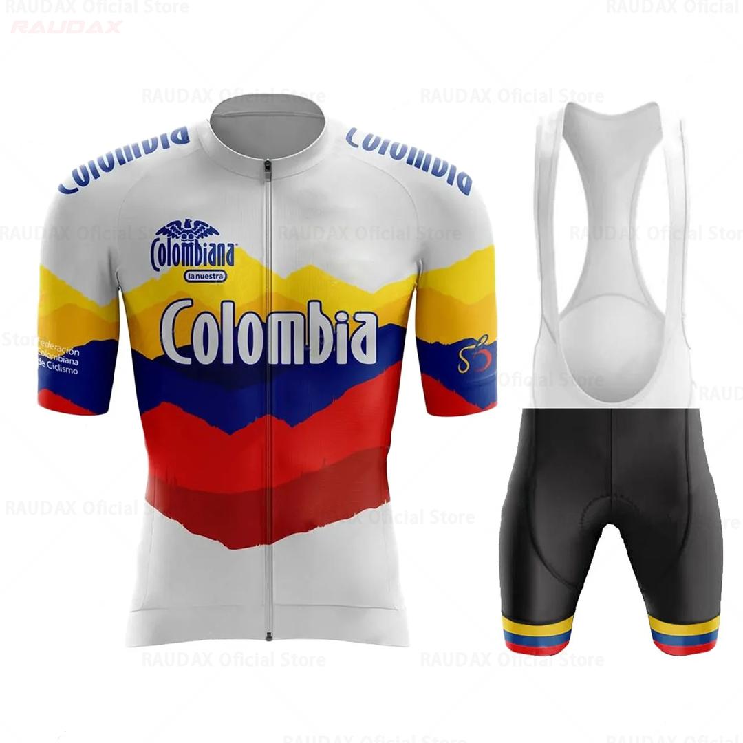 2026 Colombia Men Cycling Jersey MTB Road Bike Cycling Clothes Short Sleeve Jersey High Quality Jersey Cycling Ciclismo Bicycle Set S