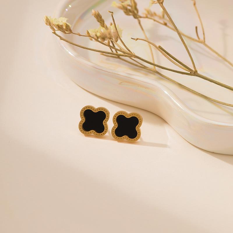 Gorąca Sprzedaż Naszyjnik Bransoletka Kolczyki Kwiat Koniczyny Trzyczęściowy Zestaw dla Kobiet