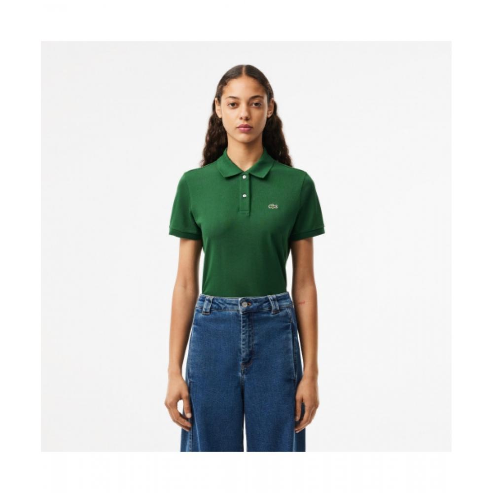 

Lacoste Женская рубашка поло с 2 пуговицами, стандартного кроя [зеленая] 034