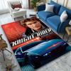 1pc Knight Rider Poster Rug, Digital Printed Home Chair Sofa Mat, Durable Office Area Carpet, Beautiful Festival Decorations