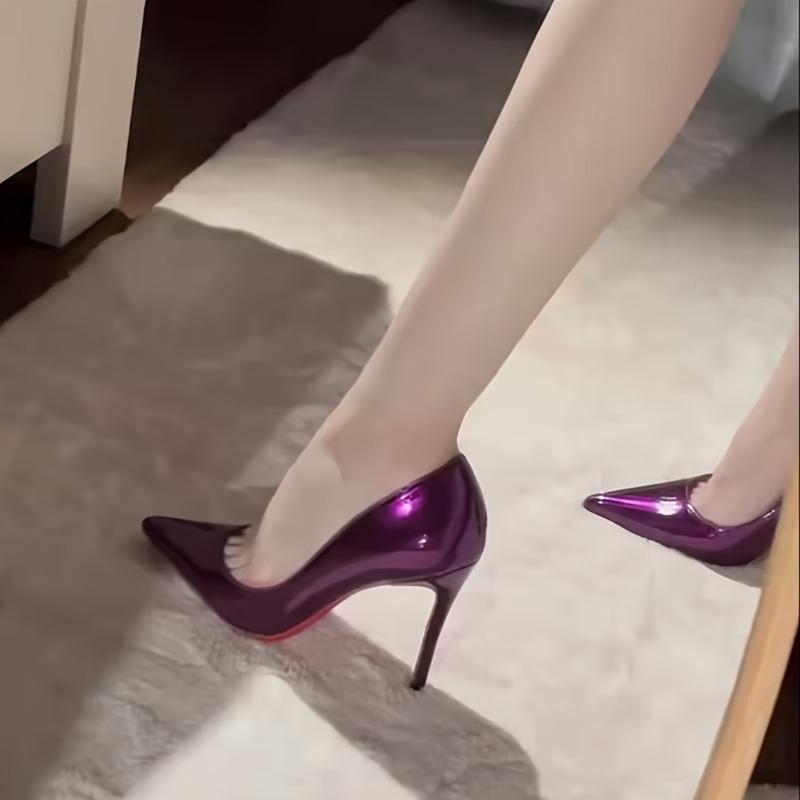 Fashion High Heels in Early Autumn 2025, New Slim Heel, Pointed Toe, Shallow Mouth, Beautiful Single Shoes with Feminine Temperament