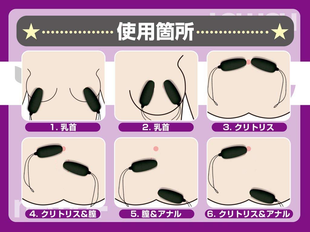 JAPANTOYZ ~Love&Leaf~ nemo Plus Neo Wireless Remote Control Vibrator (2 Vibrators Version) Black