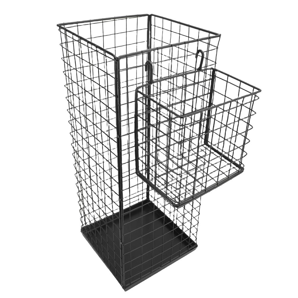 Umbrella Holder Geometric Design Powder Coating Iron Umbrella Holder Bin for Entryway Indoor