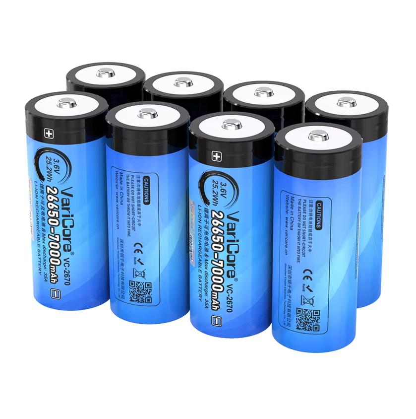 Akumulator Bateria Ogniwo Varicore Vc-2670 Plus 26650 Li-Ion 3.7V 7000Mah