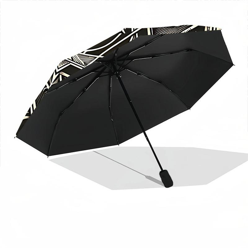1pc Mystic Symbols Automatic Folding Umbrella - Design, Durable Iron Frame for Travel, Outdoor, Beach Fashion Accessory a0920032