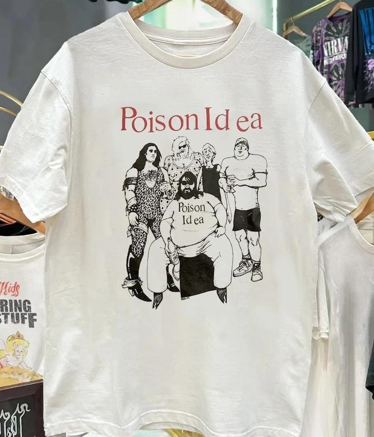 Poison idea rock tee retro white short sleeve tshirt Unisex T-Shirt XXXXL