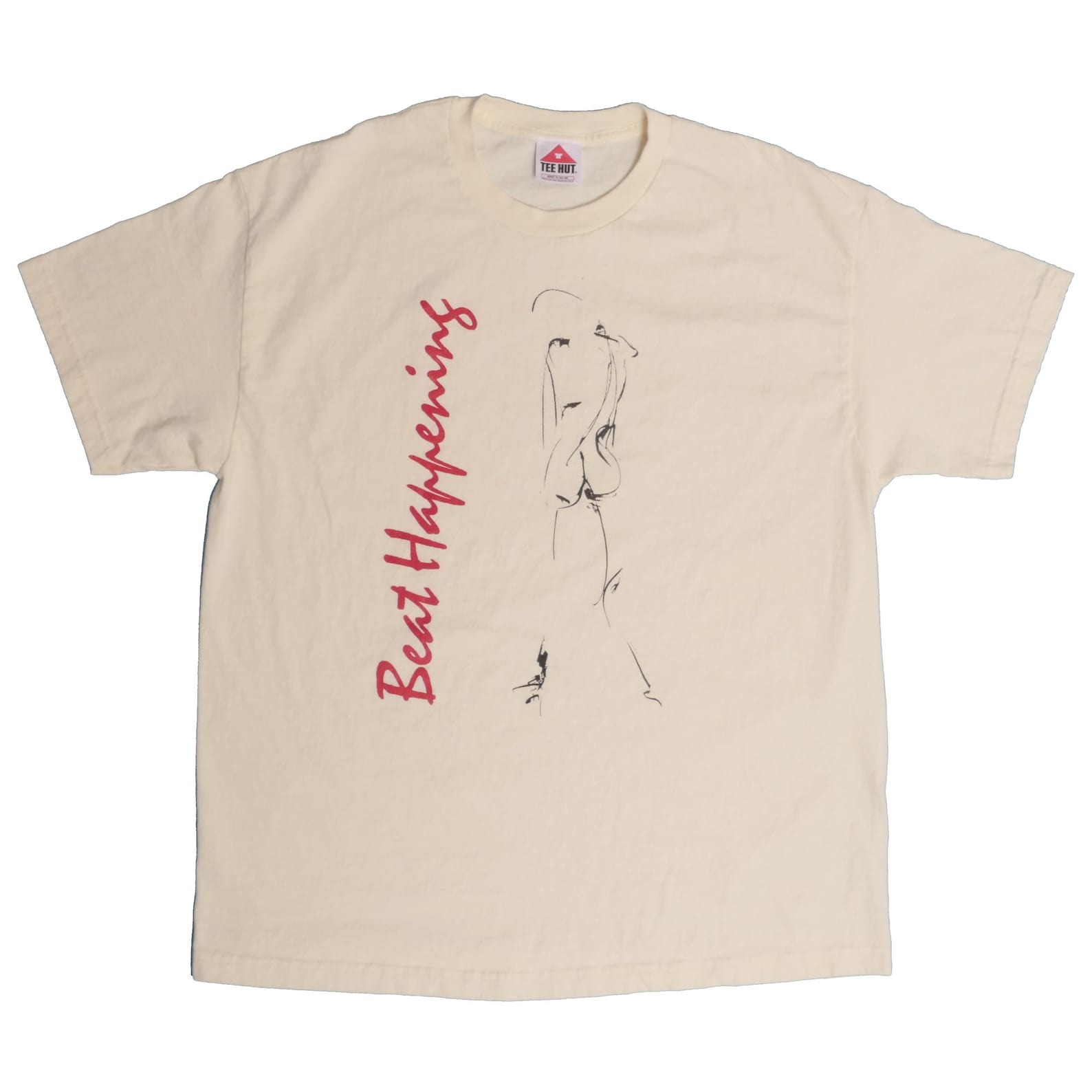 Beat Happening Band Tee American Lo-Fi Indie Beatnik Jamboree Dreamy You Turn Me On Alternative Rock Heavyweight USA Made Shirt - Medium 3XL