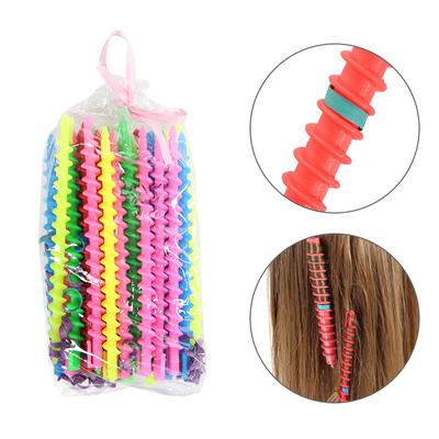 20/22 stücke Kunststoff Spirale Dauerwelle Stick Heatless Haar Curler Frauen Lockiges Haar Rollen Keine Hitze Locken Kalte Dauerwelle Bar Barber