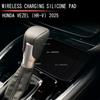 RHD For Honda Vezel H-RV HRV 2025 2026 Silicone Center Console Gear Shift Panel Water Cup Holder Bottle Wireless Charging Pad