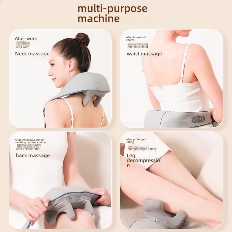 Massager trapezius muscle cervical spine shawl massager heating multi-functional household portable shoulder kneading machine