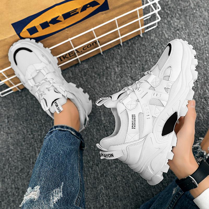 Men's Shoes Autumn Casual Shoes Platform Sports Shoes New Trend Help Breathable Non-slip Board Shoes Fashion Shoes Board Shoes