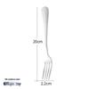 Zhi Shi 304 Stainless Steel Matte Dinner Fork Set