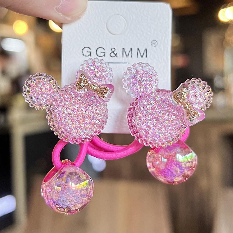 2 Pieces New Cute Animal Head Princess Headwear Kids Elastic Hair Bands Children Hair Ropes Girls Hair Accessories
