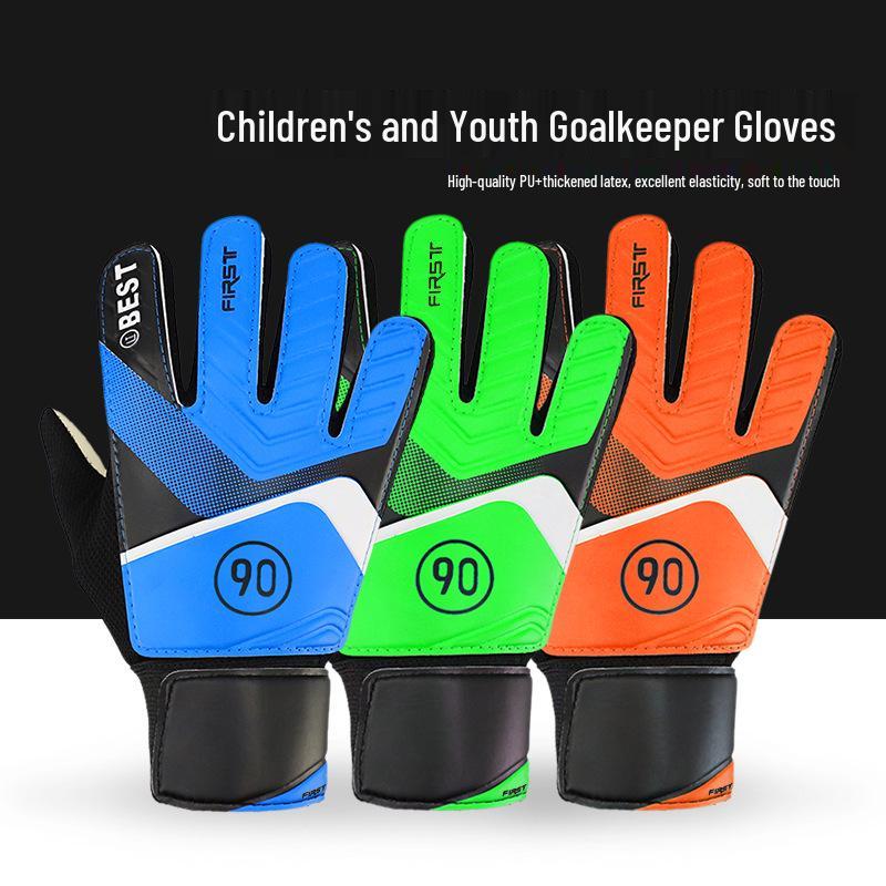 Kids' Latex Anti-Slip Goalkeeper Gloves - Breathable and Protective