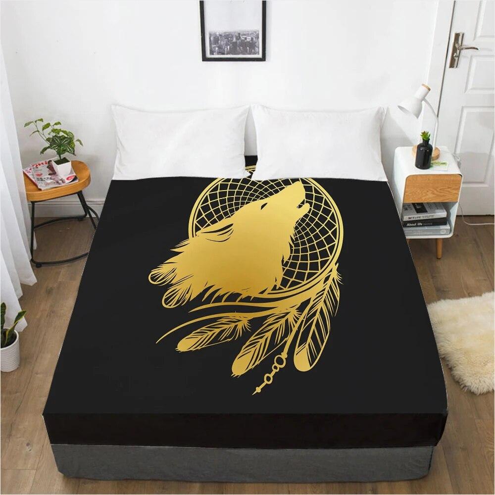 Προσαρμόστε Σεντόνια με Λάστιχο Κάλυμμα Στρώματος με Ελαστική Ταινία 3D Σεντόνι Λευκά Είδη 180x200 90x200 Σεντόνι Κλινοσκεπάσματα Βοημία