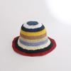 Vintage Rainbow Striped Summer Fisherman Hat Sunshade Bucket Hat for Anniversary